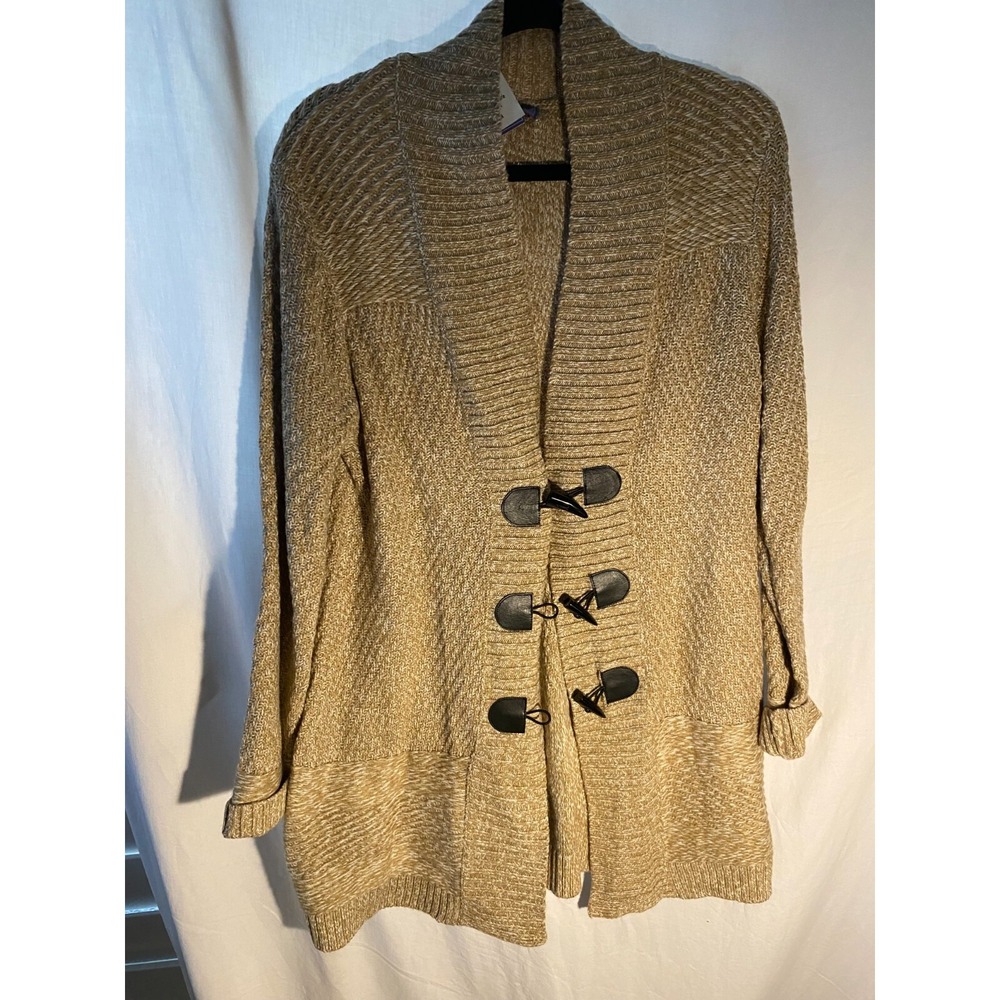 Women's Laura Scott Sweater with Tags Size L Oatmeal Heather Color